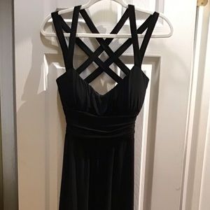 Black cocktail/evening dress size 10. Gently used.